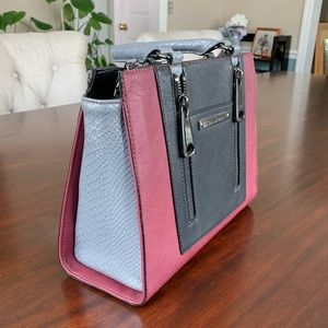 Burgundy/Black/Silver Gianni Bini Handbag